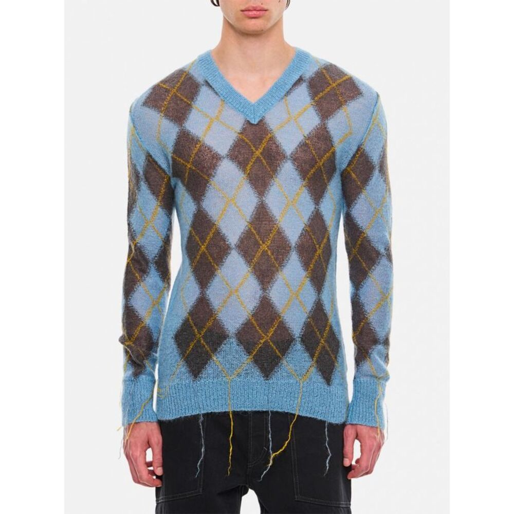 Marni Sweater Men Gnawed Blue